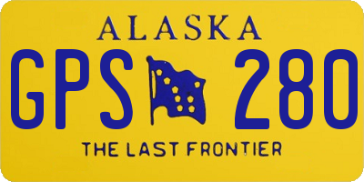 AK license plate GPS280