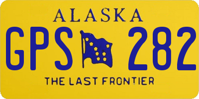AK license plate GPS282
