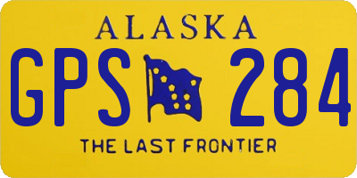 AK license plate GPS284