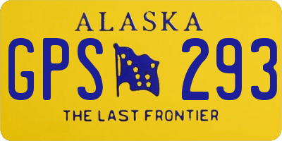 AK license plate GPS293