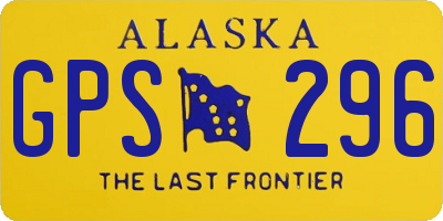 AK license plate GPS296