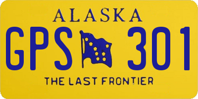 AK license plate GPS301