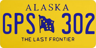AK license plate GPS302