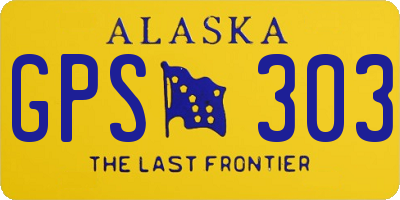 AK license plate GPS303