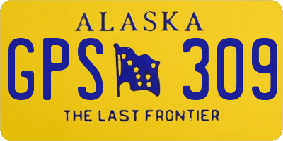 AK license plate GPS309