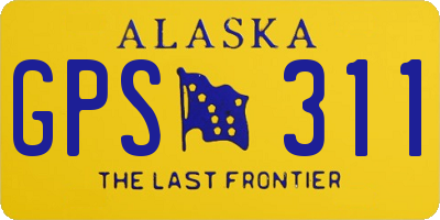 AK license plate GPS311