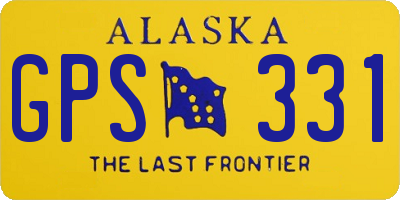 AK license plate GPS331