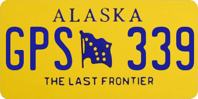 AK license plate GPS339
