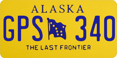 AK license plate GPS340