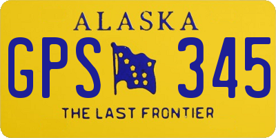 AK license plate GPS345