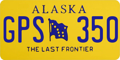 AK license plate GPS350