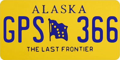 AK license plate GPS366