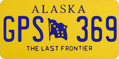 AK license plate GPS369