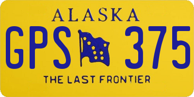 AK license plate GPS375