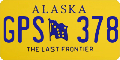 AK license plate GPS378