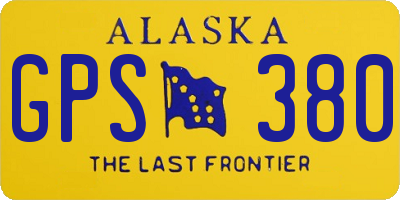 AK license plate GPS380