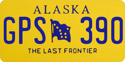 AK license plate GPS390