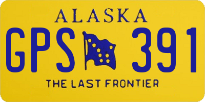 AK license plate GPS391