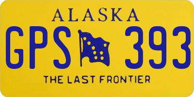 AK license plate GPS393