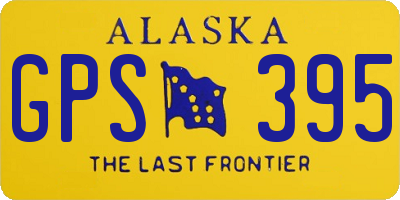 AK license plate GPS395