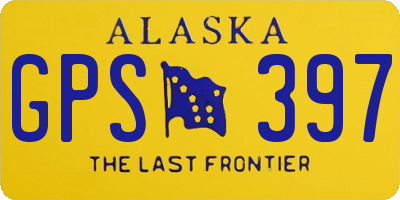 AK license plate GPS397