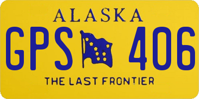 AK license plate GPS406