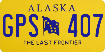 AK license plate GPS407