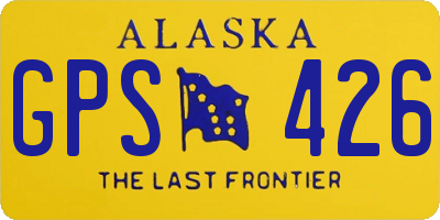 AK license plate GPS426