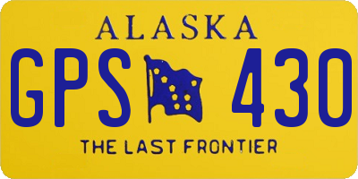 AK license plate GPS430