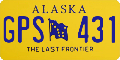 AK license plate GPS431