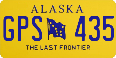 AK license plate GPS435