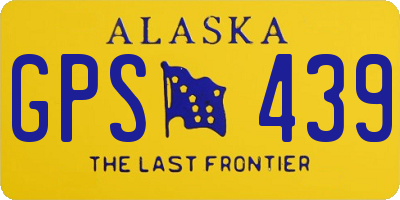 AK license plate GPS439