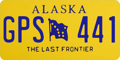 AK license plate GPS441
