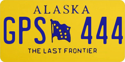 AK license plate GPS444