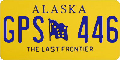 AK license plate GPS446