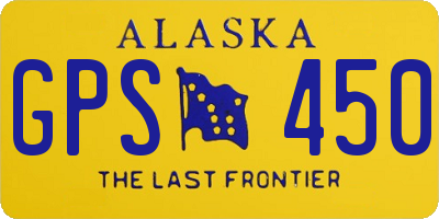 AK license plate GPS450