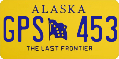 AK license plate GPS453