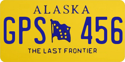 AK license plate GPS456