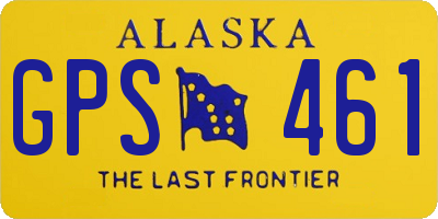 AK license plate GPS461