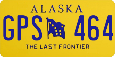 AK license plate GPS464