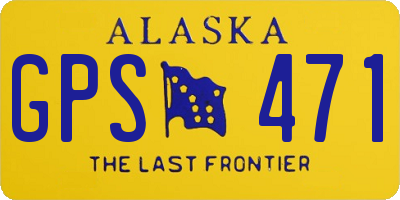 AK license plate GPS471