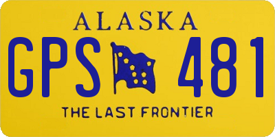 AK license plate GPS481