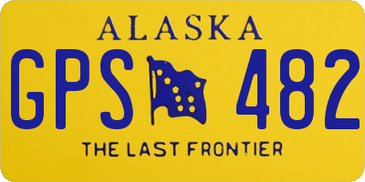 AK license plate GPS482