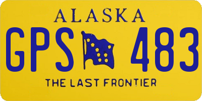 AK license plate GPS483