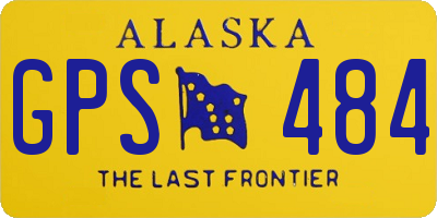 AK license plate GPS484