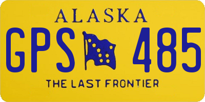 AK license plate GPS485