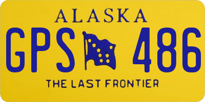 AK license plate GPS486