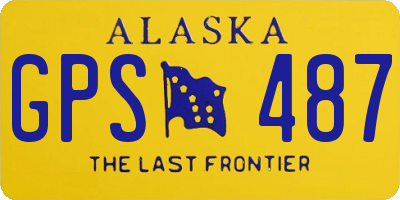 AK license plate GPS487