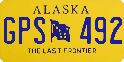 AK license plate GPS492