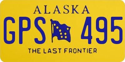 AK license plate GPS495